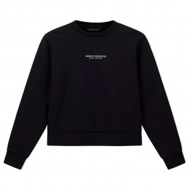 блуза,дамски,блузи,armani,exchange,xw001451,af10830,sweatshirt,black,(black)