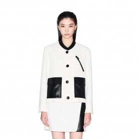 Сако Armani exchange XW001697_AF16209 blazer - White (Iso / Black) сако,дамски,сака,armani,exchange,xw001697,af16209,blazer,white,(iso,black)