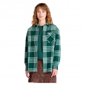 риза,с,дълъг,ръкав,дамски,блузи,дамски,ризи,timberland,midweight,flannel,pocket,long,sleeve,shirt,green,gables,yd