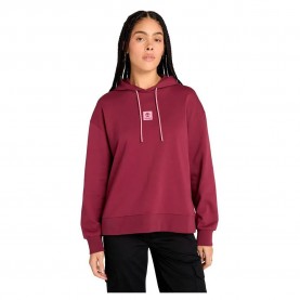 суичър,дамски,блузи,timberland,stack,logo,loop,back,hoodie,burgundy,(pink)
