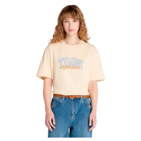тениска,дамски,тениски,timberland,varsity,graphic,short,sleeve,t,shirt,angora,(yellow)