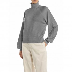 блуза,дамски,пуловери,дамски,плетени,дрехи,replay,dk3904.000.g23372,high,neck,sweater,iron,melange,(grey)