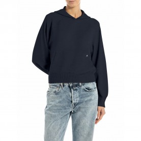 блуза,дамски,пуловери,дамски,плетени,дрехи,replay,dk3905.000.g23372,hoodie,sweater,dark,navy,(blue)