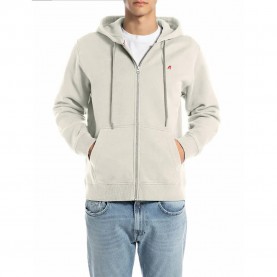 Блуза Replay M3107.000.23736P full zip sweatshirt - Beige (Cloud) блуза,мъжки,пуловери,replay,m3107.000.23736p,full,zip,sweatshirt,beige,(cloud)