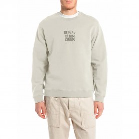 Блуза Replay M3179.000.21842 sweatshirt - Beige (Cloud) блуза,мъжки,пуловери,replay,m3179.000.21842,sweatshirt,beige,(cloud)