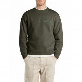 блуза,мъжки,пуловери,replay,m3184.000.23040p,sweatshirt,green,(military,green)