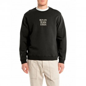 блуза,мъжки,пуловери,replay,m3179.000.21842,sweatshirt,black,(black)