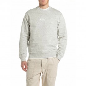 Блуза Replay M3187.000.23802 sweatshirt - Grey (Light Grey Melange) блуза,мъжки,пуловери,replay,m3187.000.23802,sweatshirt,grey,(light,grey,melange)