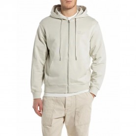 Блуза Replay M3188.000.23802 full zip sweatshirt - Beige (Cloud) блуза,мъжки,пуловери,replay,m3188.000.23802,full,zip,sweatshirt,beige,(cloud)