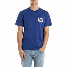 тениска,мъжки,тениски,replay,m3201.000.2660,short,sleeve,t,shirt,electric,blue,(blue)
