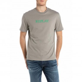 тениска,мъжки,тениски,дамски,тениски,replay,m3221,.000.2660,short,sleeve,t,shirt,grey,(silver)