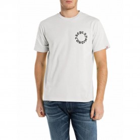 тениска,мъжки,тениски,replay,m3218.000.2660,short,sleeve,t,shirt,natural,white,(white)
