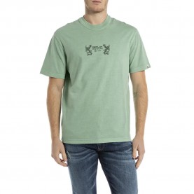 тениска,мъжки,тениски,replay,m3239.000.22662g,short,sleeve,t,shirt,green