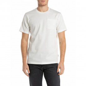 тениска,мъжки,тениски,replay,m3248.000.23938,short,sleeve,t,shirt,natural,white,(white)