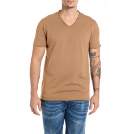 тениска,мъжки,тениски,replay,m3591a.000.2660,short,sleeve,t,shirt,brown,sugar,(brown)