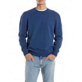 блуза,мъжки,пуловери,replay,uk4852.000.g22726s,sweater,electric,blue,(blue)