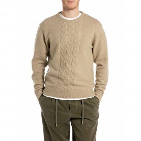 блуза,мъжки,пуловери,дамски,пуловери,replay,uk4871.000.g23894,sweater,beige,(sand)