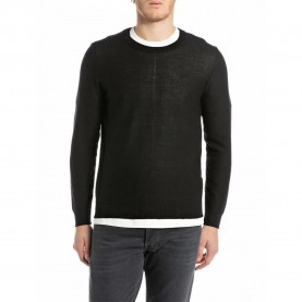 блуза,мъжки,пуловери,дамски,пуловери,replay,uk4863.000.g23676,sweater,black