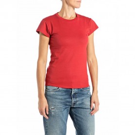 Тениска Replay W3397B.000.2660 short sleeve T-shirt - Red (Wine Red) тениска,дамски,тениски,replay,w3397b.000.2660,short,sleeve,t,shirt,red,(wine,red)
