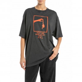 тениска,дамски,тениски,replay,w3399g.000.22658lm,short,sleeve,t,shirt,blackboard,(grey)