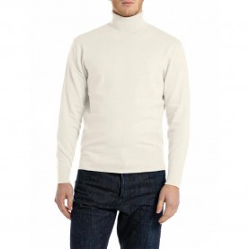блуза,мъжки,пуловери,дамски,пуловери,replay,uk4861.000.g23138,sweater,white,(butter)