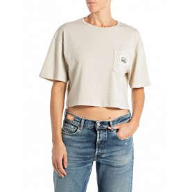фланелка,с,къс,ръкав,дамски,топове,replay,w3469.000.23792d,short,sleeve,top,beige,(brown,rice)