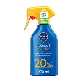 Nivea Sun Protect & Hydrate SPF20+ 270ml Sunscreen - Clear козметика,за,защита,от,слънце,nivea,sun,protect,&,hydrate,spf20+,270ml,sunscreen,clear