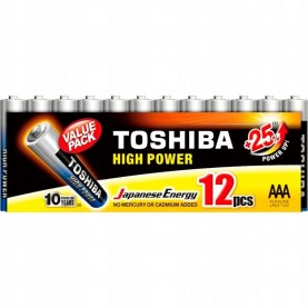 батерии,toshiba,high,power,lr03,aaa,alkaline,battery,1.5v,12,units,clear,(grey,blue)