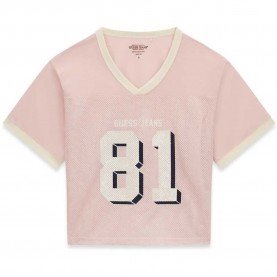 тениска,дамски,тениски,guess,jeans,w5gi59,kcte2,boxy,fit,short,sleeve,t,shirt,blush,cotton,(pink)