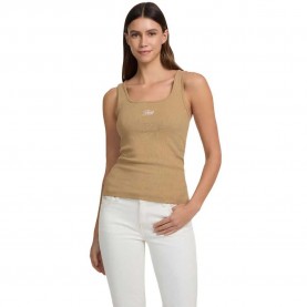 тениска,дамски,тениски,guess,jeans,w5gp26,ka0h1,sleeveless,t,shirt,travertine,sand,(brown)