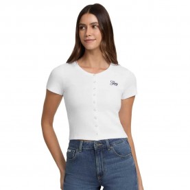 тениска,дамски,тениски,guess,jeans,w5gp27,ka0h1,short,sleeve,t,shirt,pure,white,(white)