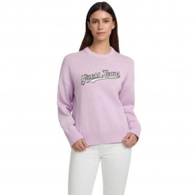 блуза,дамски,пуловери,дамски,плетени,дрехи,guess,jeans,w5gr00,z3hm1,sweater,pink,(lilla,flower)