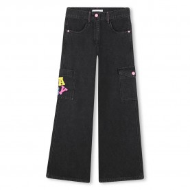 Панталони Billieblush U21235 pants - Denim Black Lave панталони,детски,панталони,billieblush,u21235,pants,denim,black,lave