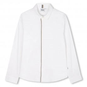 Риза с дълъг ръкав BOSS J52319 long sleeve shirt - White (White) риза,с,дълъг,ръкав,детски,ризи,boss,j52319,long,sleeve,shirt,white,(white)