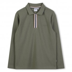 BOSS J52333 long sleeve polo - Green (Green) детски,блузи,с,яка,boss,j52333,long,sleeve,polo,green,(green)