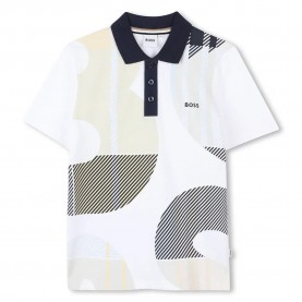 BOSS J52340 short sleeve polo - White детски,блузи,с,яка,boss,j52340,short,sleeve,polo,white