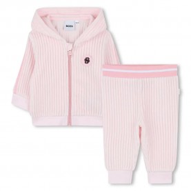 Анцуг BOSS J52509 tracksuit - Pink (Pink Pale) анцуг,детски,анцузи,boss,j52509,tracksuit,pink,(pink,pale)