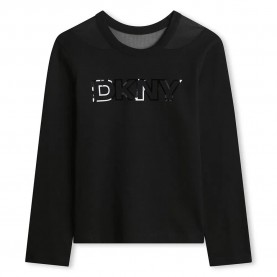тениска,детски,тениски,dkny,d62408,long,sleeve,t,shirt,black