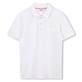 HUGO G00443 short sleeve polo - White (White) детски,блузи,с,яка,hugo,g00443,short,sleeve,polo,white,(white)