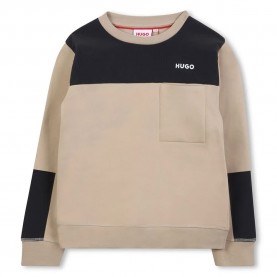 блуза,детски,блузи,hugo,g00449,sweatshirt,beige,black
