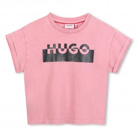 тениска,мъжки,тениски,дамски,тениски,hugo,g00488,short,sleeve,t,shirt,pink,(rasberry)