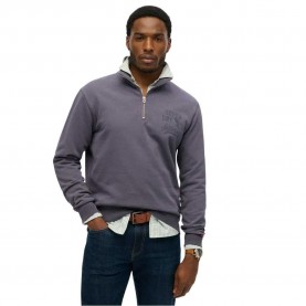Блуза Superdry Athletic Ess half zip sweatshirt - Grey (Greystone) блуза,мъжки,пуловери,superdry,athletic,ess,half,zip,sweatshirt,grey,(greystone)