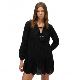 рокля,дамски,поли,и,рокли,superdry,broderie,short,dress,black