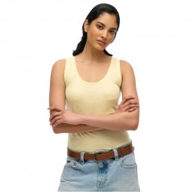 тениска,дамски,тениски,superdry,studios,lightweight,racer,sleeveless,t,shirt,french,vanilla,yellow,(yellow)