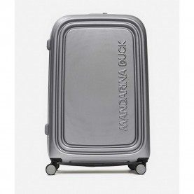 куфари,mandarina,duck,logoduck,+,szv35,trolley,bag,silver,(grey,silver)