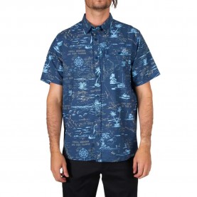 риза,с,къс,ръкав,мъжки,ризи,salty,crew,seafarer,tech,woven,short,sleeve,shirt,blue,(navy)