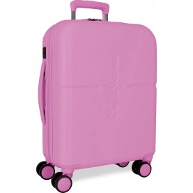 куфари,pepe,jeans,highlight,55,cm,trolley,bag,pink,(college,pink)