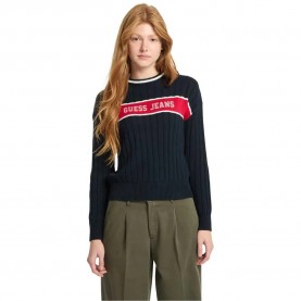 блуза,дамски,пуловери,дамски,плетени,дрехи,guess,jeans,w5rr46z3hm1,sweater,blue,(daring,ocean)