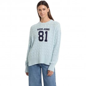 блуза,дамски,пуловери,дамски,плетени,дрехи,guess,jeans,w5rr48z3hm1,sweater,blue,(azure,laguna)
