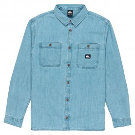 Риза с дълъг ръкав Quiksilver Bozeman long sleeve shirt - Blue (Flint Stone) риза,с,дълъг,ръкав,мъжки,ризи,quiksilver,bozeman,long,sleeve,shirt,blue,(flint,stone)